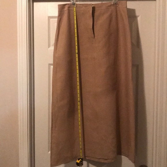 ‘Apostrophe’ Extras Long Beige Linen Skirt Sz.16 - Picture 5 of 5
